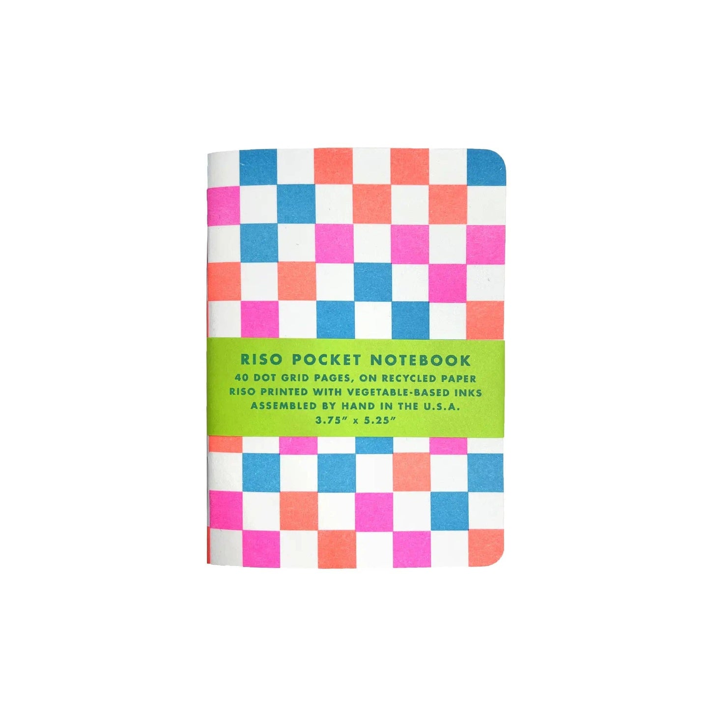 Next Chapter Studio - Risograph Pocket Notebook - Checkers