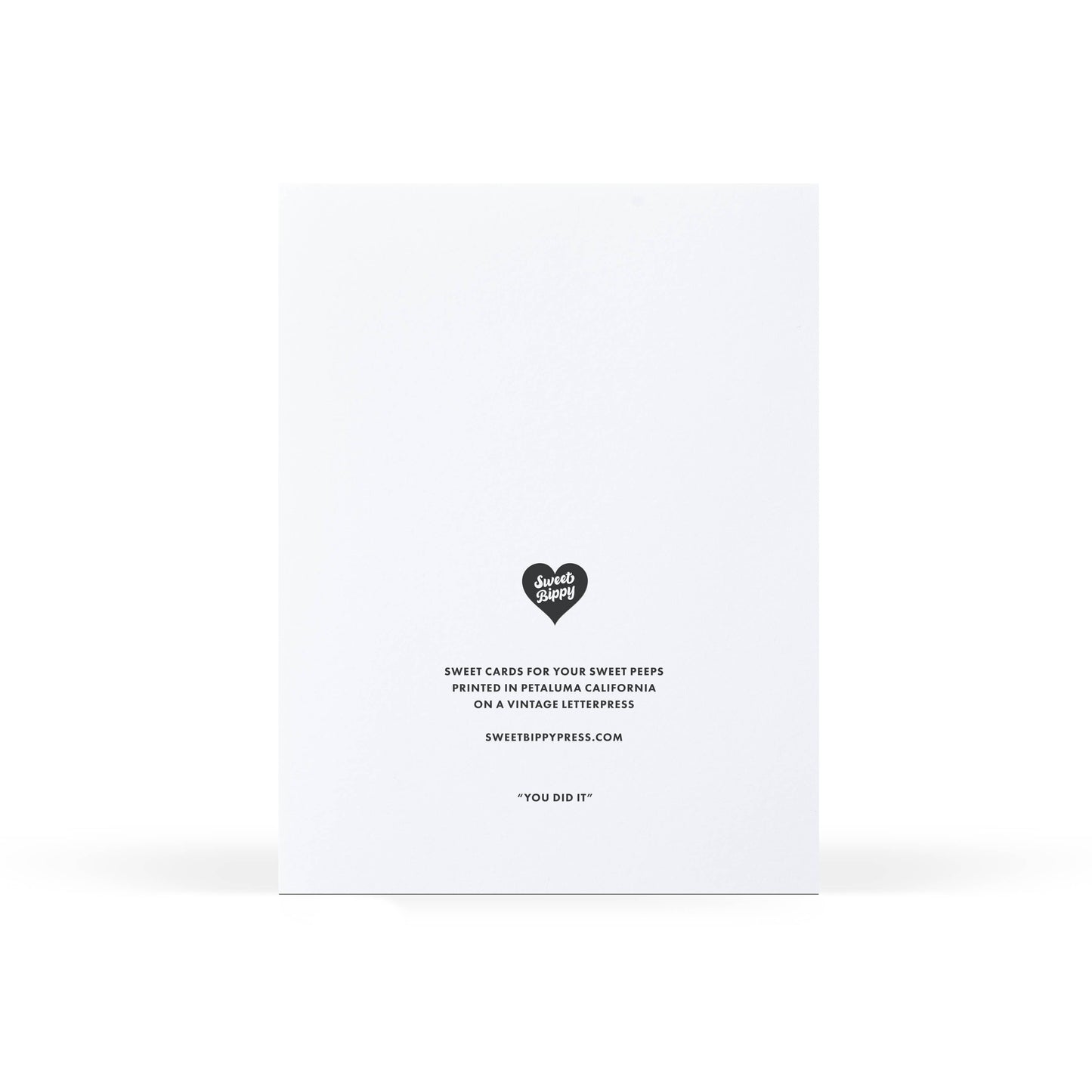 Sweet Bippy Press - You Did It! Greeting Card