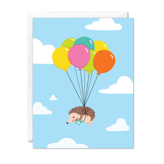 Maison Chanamon - Hedgehog Birthday Card