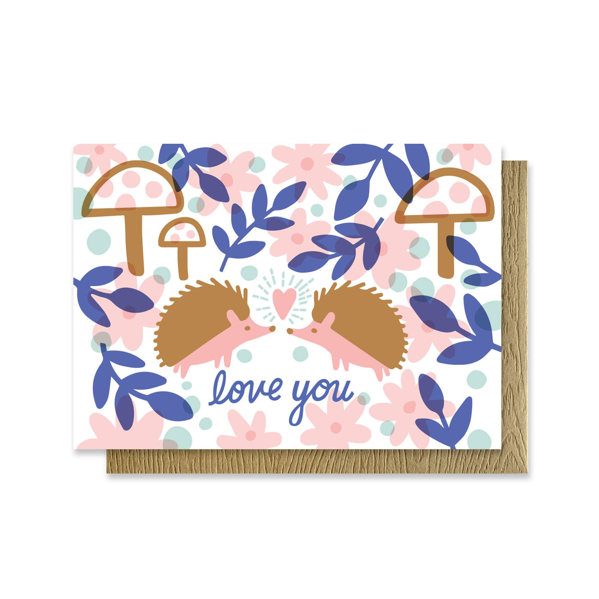 Paper Parasol Press - Hedgehog Garden Love Cute Mini Card