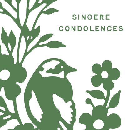 Sweet Bippy Press - Sincere Condolences Card