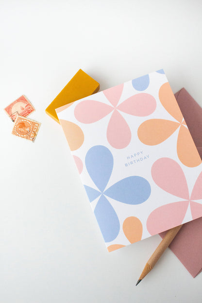 Line & Kind Paper - Birthday - Abstract Geometric Flower