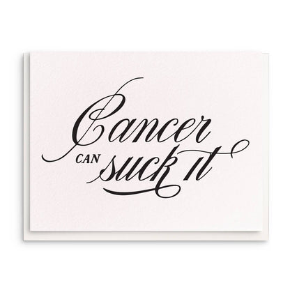 Dahlia Press - Cancer Sucks - Letterpress Sympathy Greeting Card