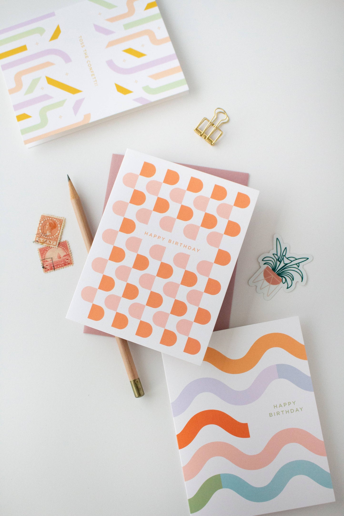Line & Kind Paper - Birthday - Groovy Retro