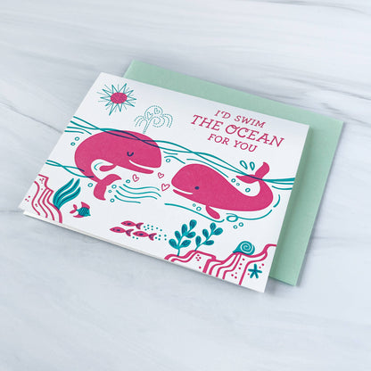 Paper Parasol Press - Swim the Ocean Card