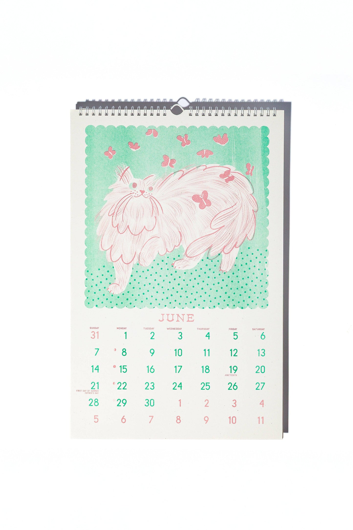 Bromstad Printing Co. - 2026 Risograph Wall Calendar - Butterfly Days