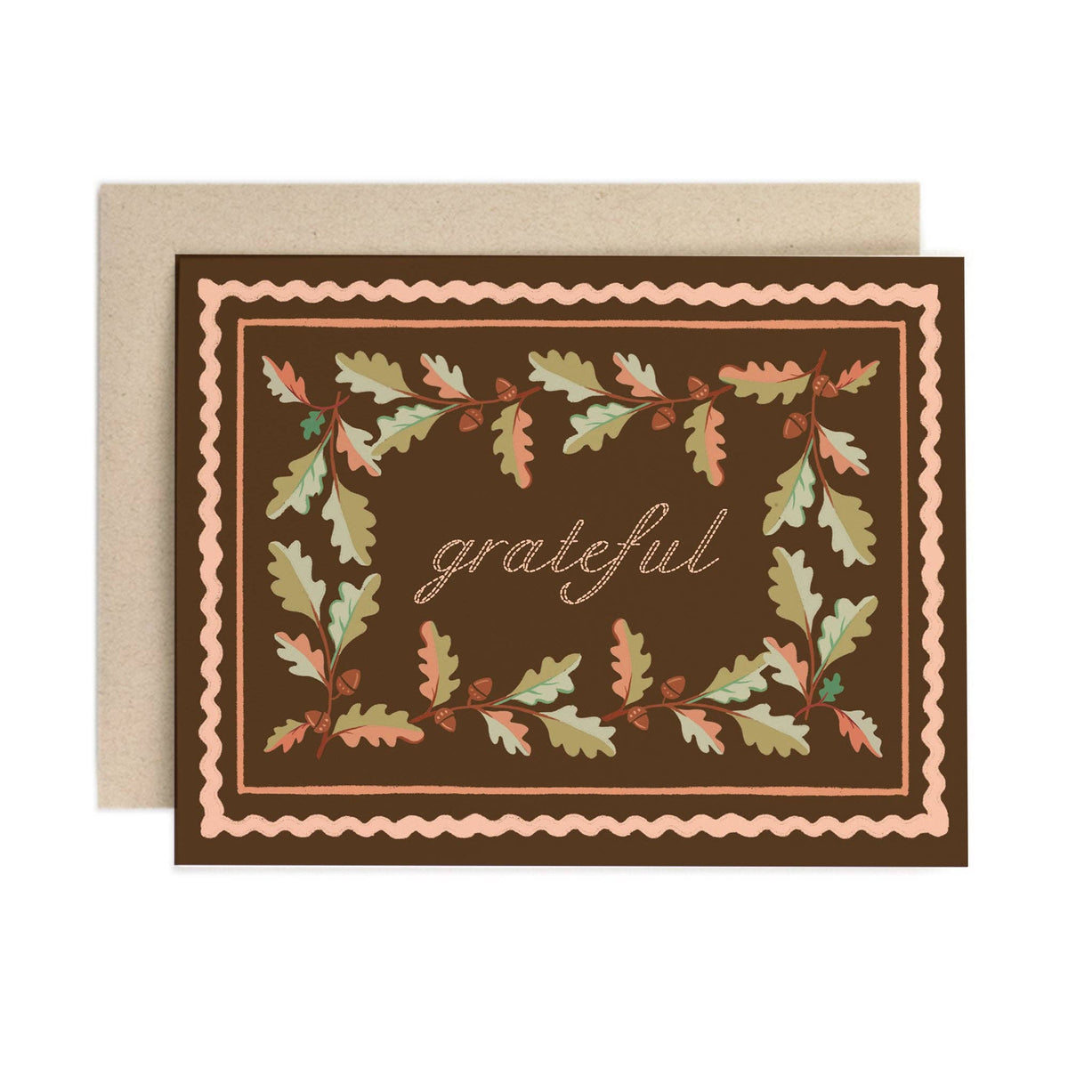 Amy Heitman - Grateful Oak Frame: Single Card