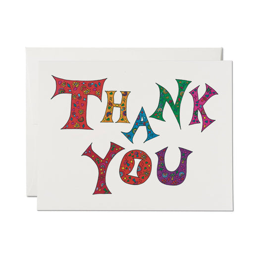 Red Cap Cards - Lucky Charms Thanks greeting card: Single