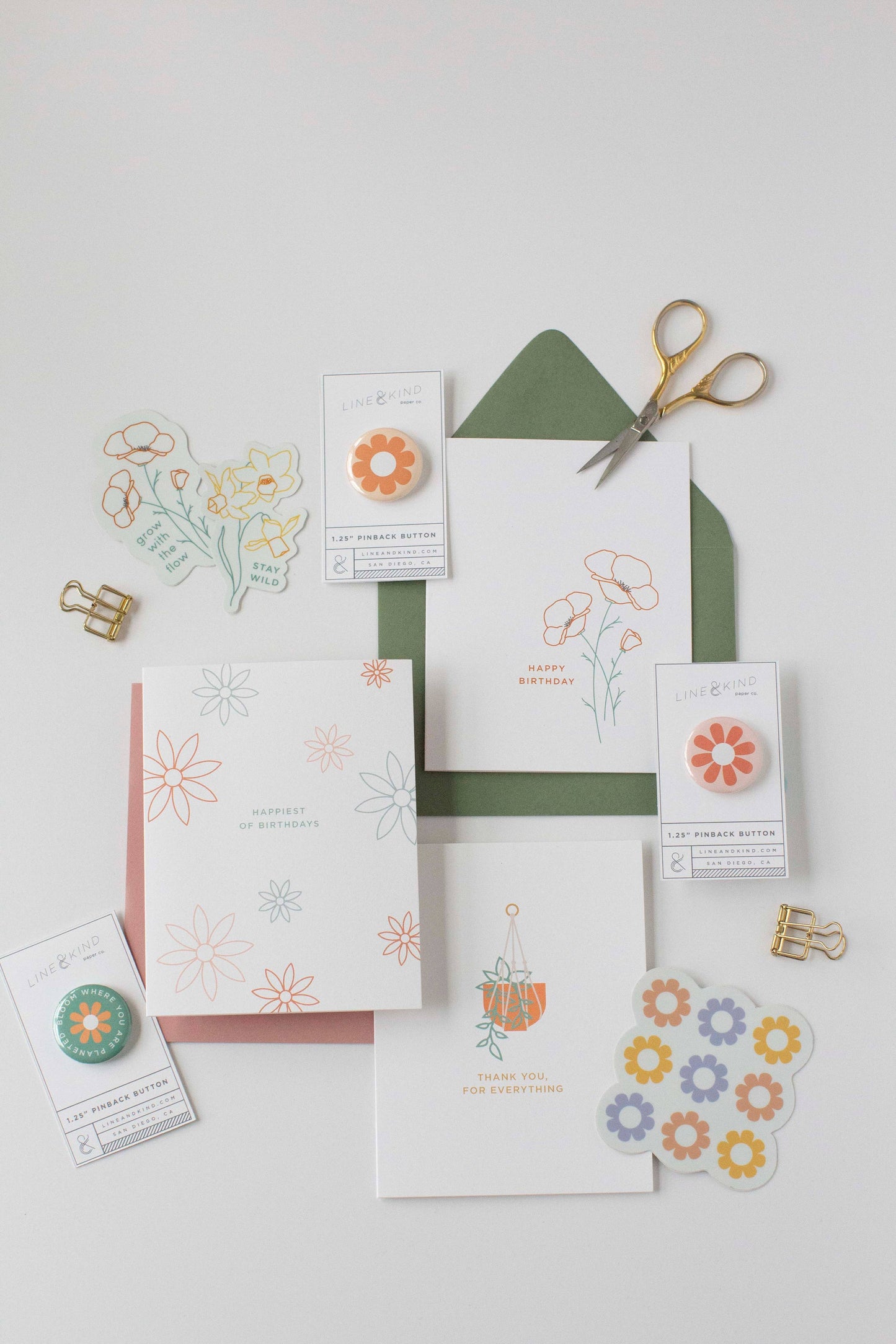 Line & Kind Paper - Birthday - Daisy Flower
