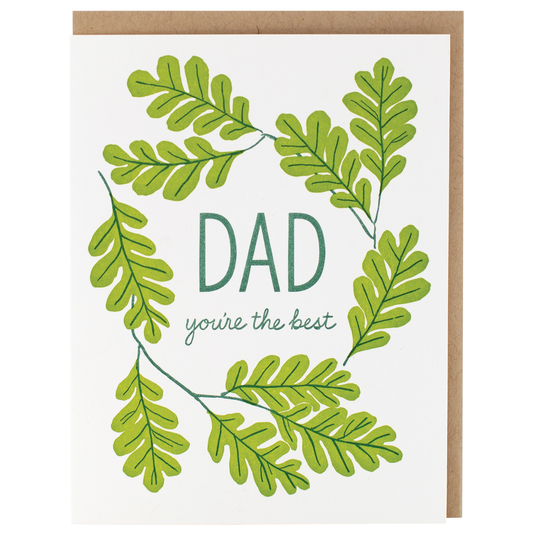 Smudge Ink - Oak Wreath Father's Day Card