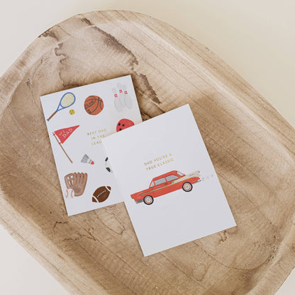 Ramona & Ruth - Dad Classic Car Card