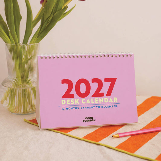 Good Tuesday - 2027 Desk Calendar | Colourburst