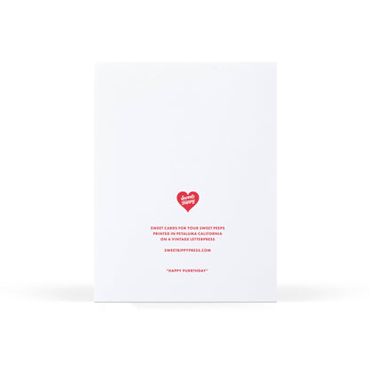 Sweet Bippy Press - Happy Purrthday Greeting Card