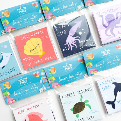 The Paxton Press - Lunch Box Notes - Sea Creatures