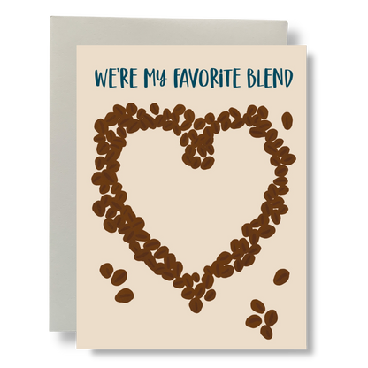 Bean Horse Car - Favorite Blend Greeting Card