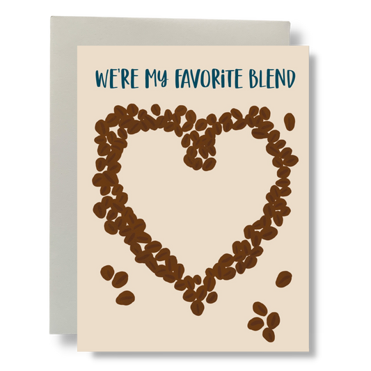 Bean Horse Car - Favorite Blend Greeting Card