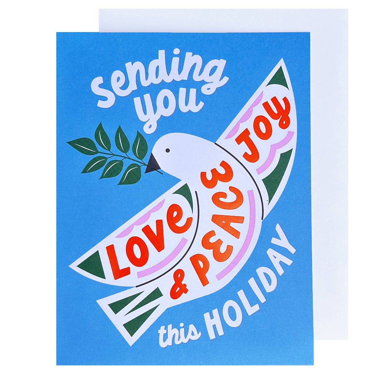 The Social Type - Love Dove Holiday Card: Single Card