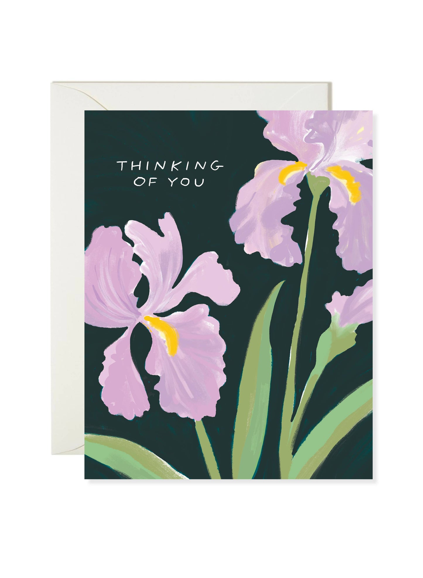 Karen Schipper - Iris Thoughts – Classic Floral Sympathy Card