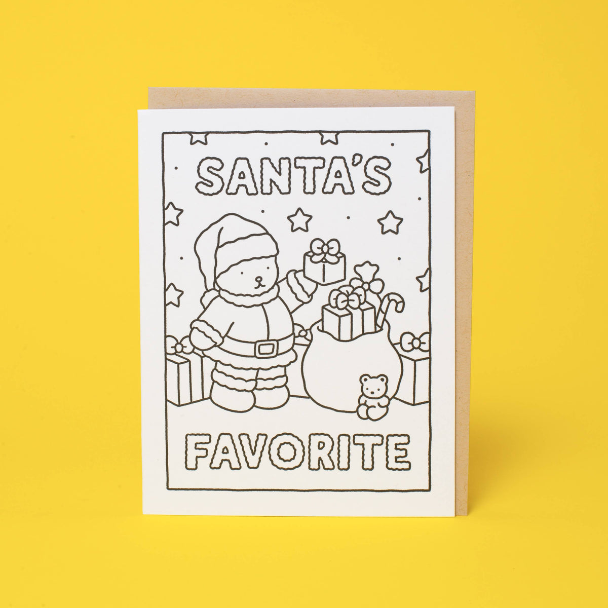 Bobbie Goods -Santa's Favorite Holiday Coloring card