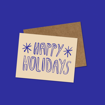 Gab Art & Design - Happy holidays no. 2 - greeting card: White