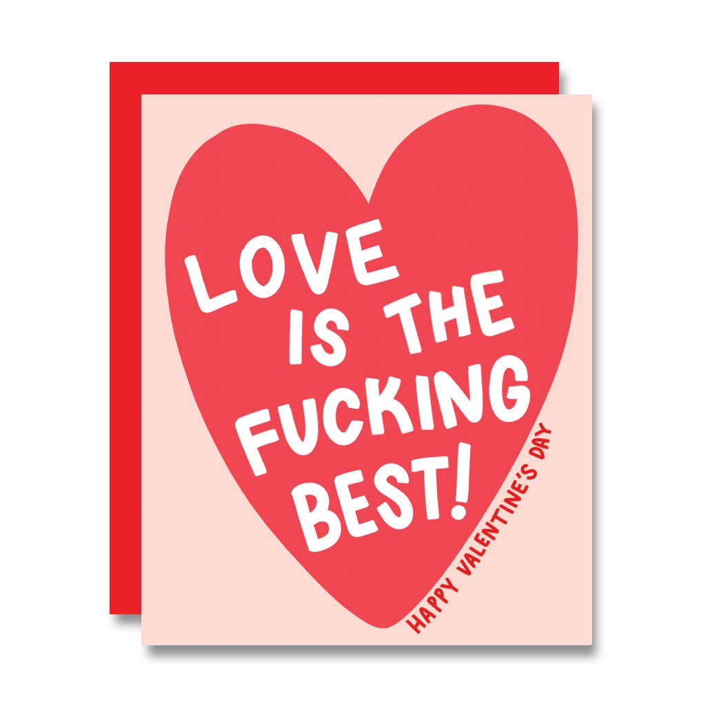 PapaLlama - Love is the F-ing BEST! Valentine's Day Card