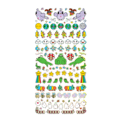 Apply Stickers - Happy World Mini Stickers — Sticker Sheet (stationery)