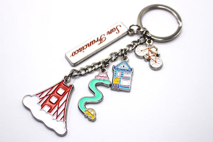 Tomoko Maruyama - San Francisco Silver Keychains: D. Fog
