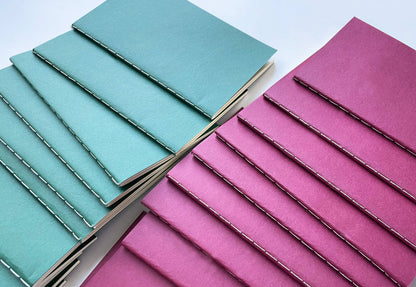 Studio Portmanteau -Mini Saddle Stitch  Blank Notebooks: Kraft