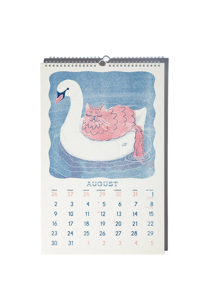 Bromstad Printing Co. - 2026 Risograph Wall Calendar - Butterfly Days