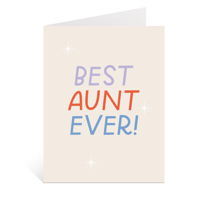 Just Follow Your Art - Best Aunt Ever Card | Family Cards, Fun Aunt, Gifts For Her