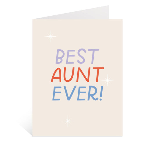 Just Follow Your Art - Best Aunt Ever Card | Family Cards, Fun Aunt, Gifts For Her