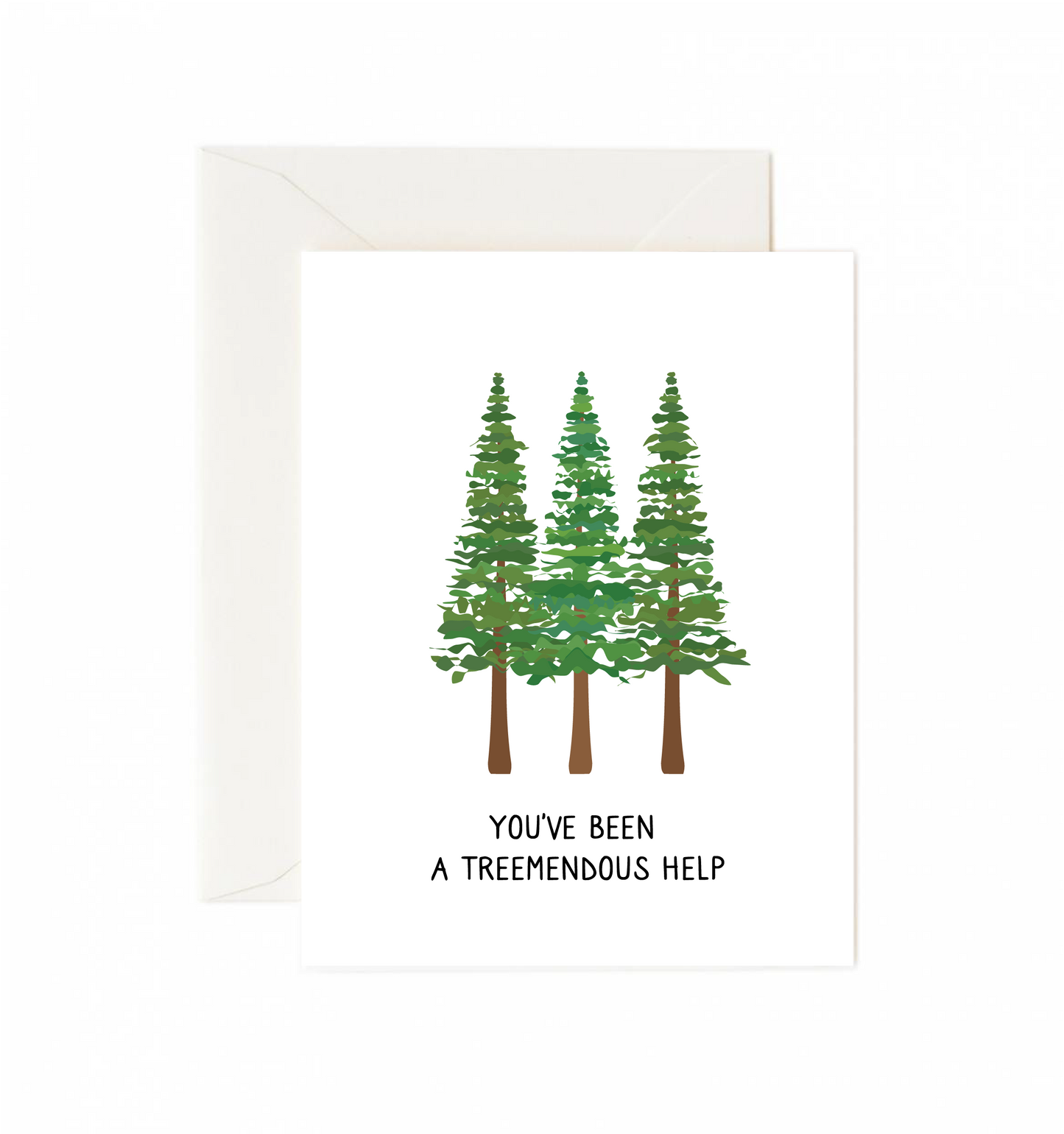 Tickle Me Lavender - You've Been a Treemendous Help Greeting Card