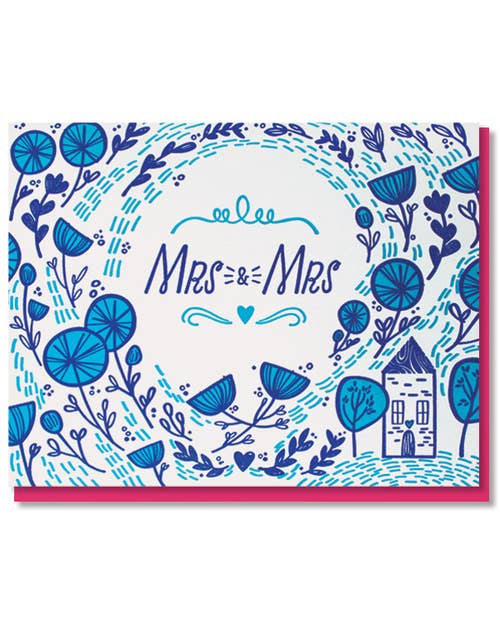 Paper Parasol Press - Mrs and Mrs  Card