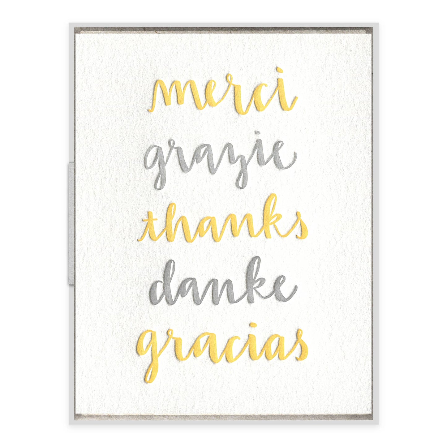 INK MEETS PAPER - Thank You Languages - Thank You card