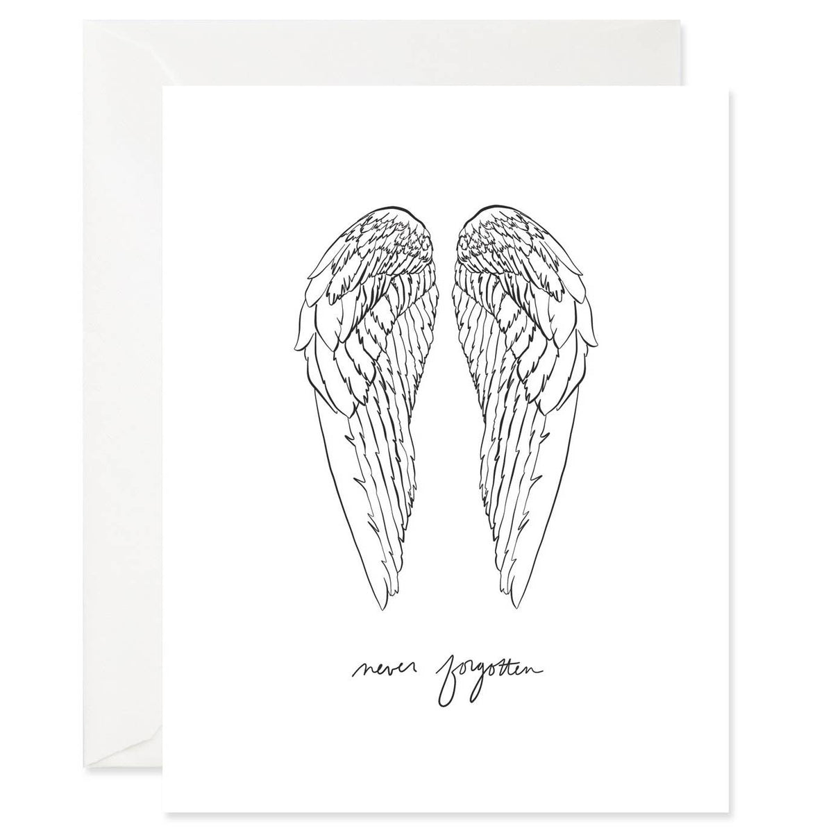 Good Juju Ink - Angel Wings Sympathy Card