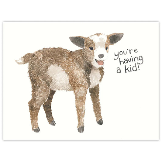 Yardia - Goat Baby Greeting Card