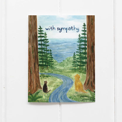 Yardia - Pet Sympathy Card - Watercolor Greeting Card