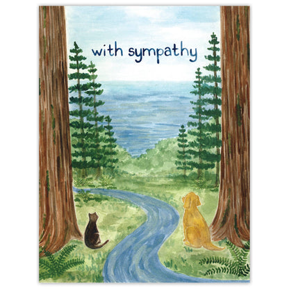 Yardia - Pet Sympathy Card - Watercolor Greeting Card