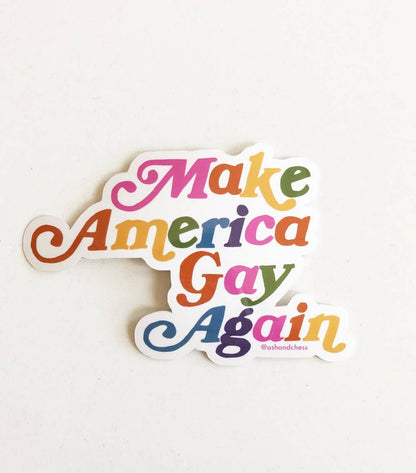 Ash + Chess - Sticker - Make America Gay Again