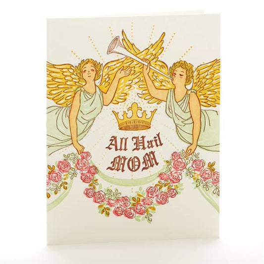 Ilee Papergoods - All Hail Mom, Letterpress A2 Card