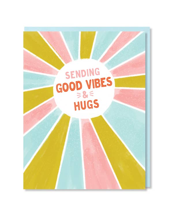 Paper Parasol Press - Good Vibes and Hugs Card