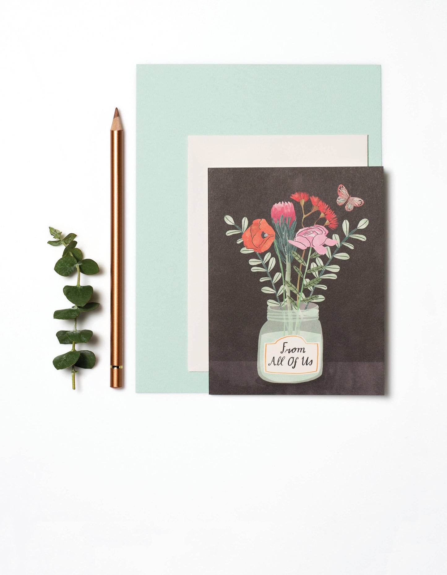 Red Cap Cards - Flowers from Us everyday greeting card