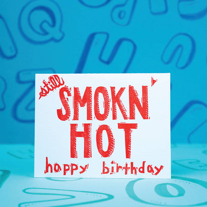 PapaLlama - Smokn' Hot Birthday - Letterpressed Birthday Card
