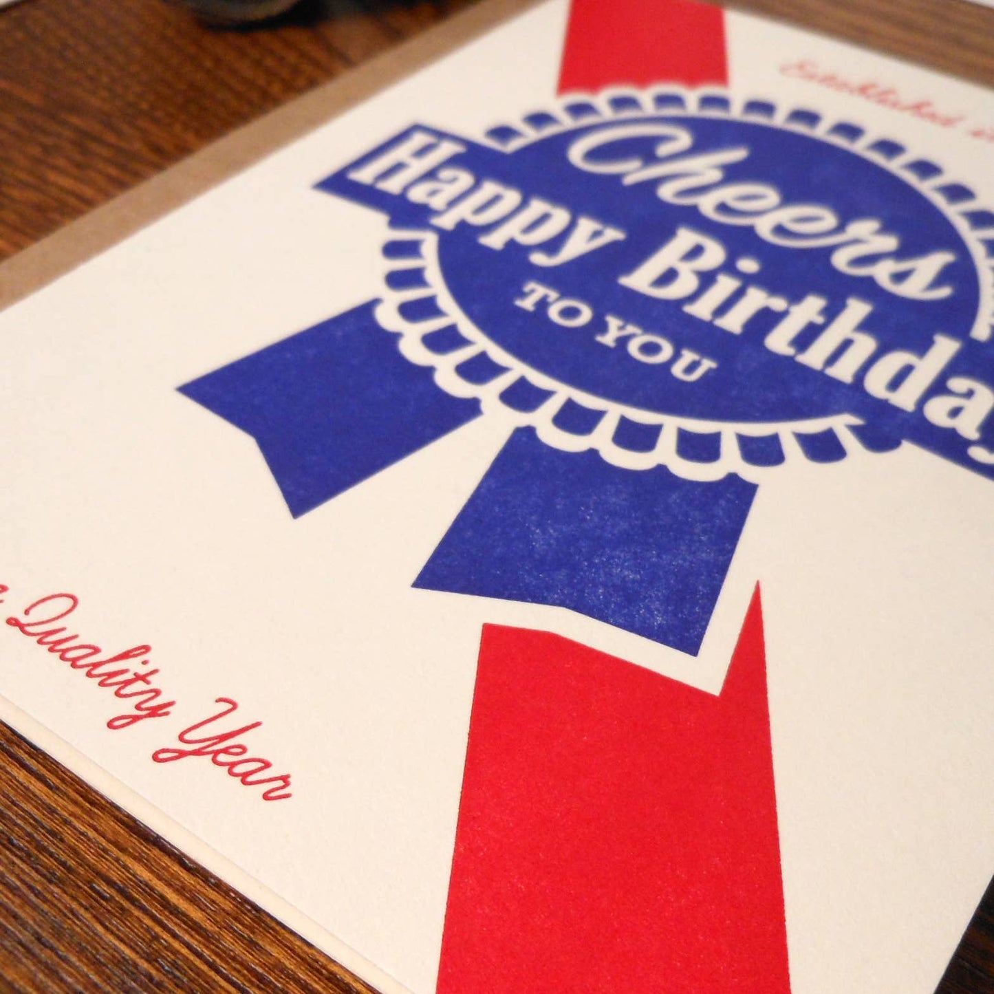 a. favorite design - Blue Ribbon Birthday: A2 4.25" x 5.5"