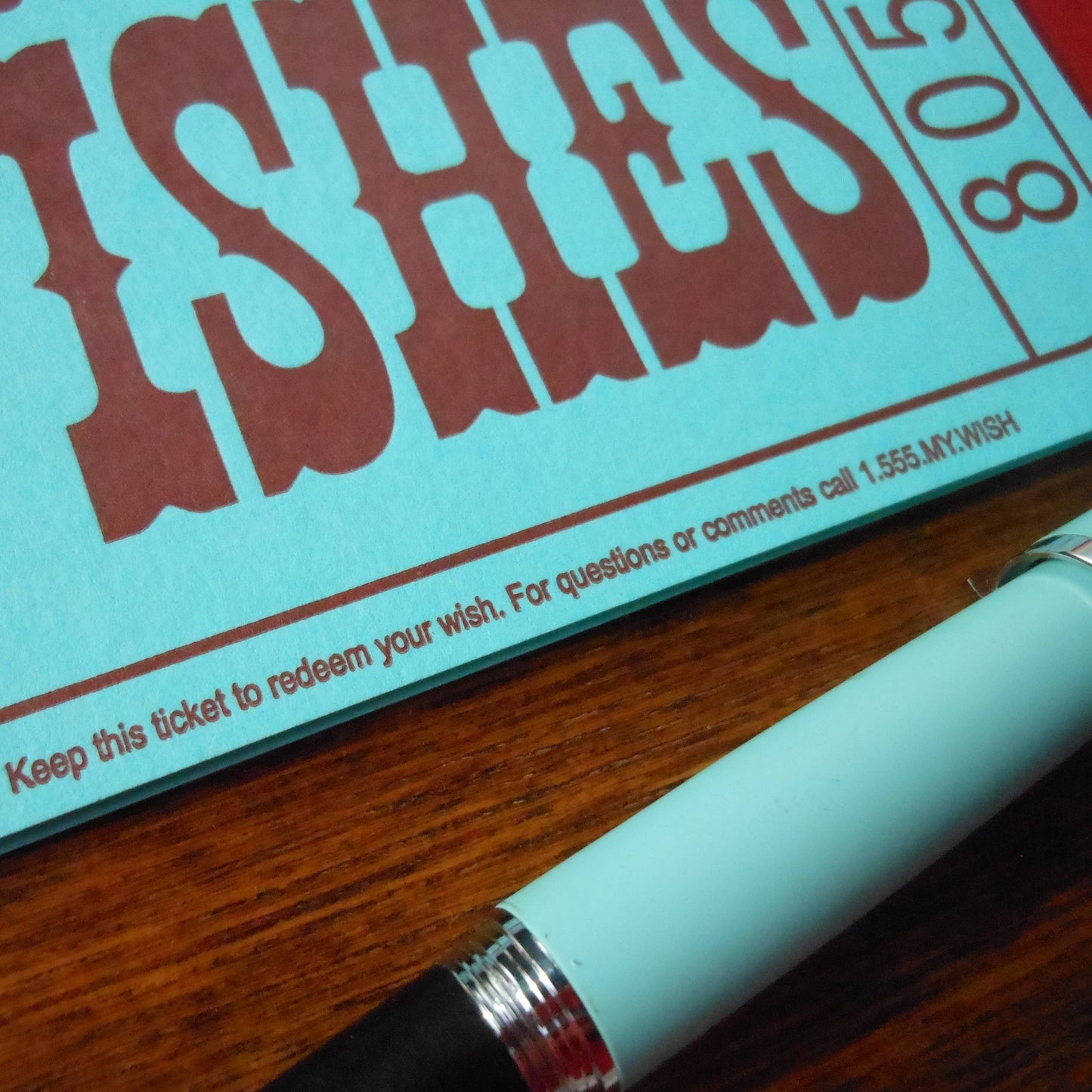 a. favorite design - Birthday Wishes Ticket: 4bar 3.5" x 4.875"