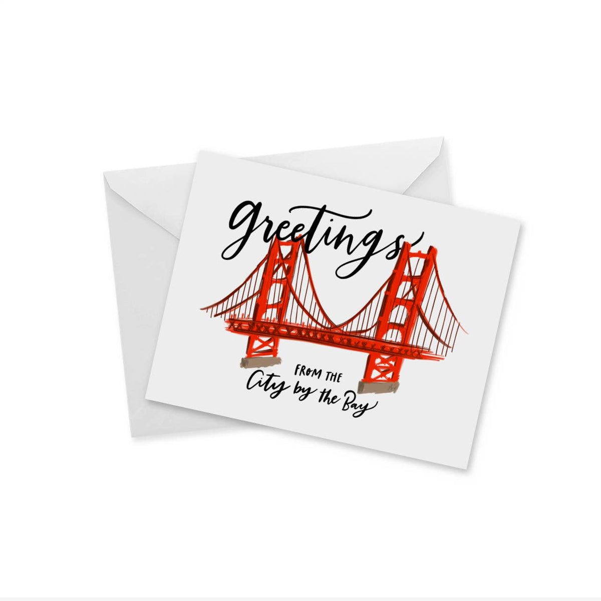 doodles.ink. - Greetings from the City By The Bay - Notecard