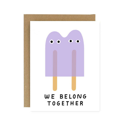 Worthwhile Paper - We Belong Together Popsicles Card