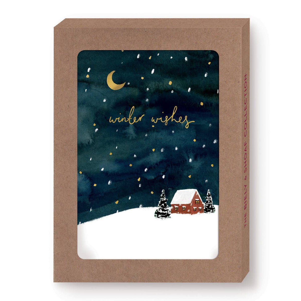 Biely & Shoaf - Winter Wishes Boxed Holiday Cards - Set of 10