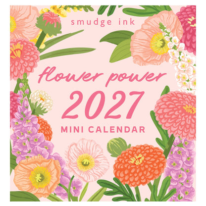 Smudge Ink - 2027 Flower Power Mini Calendar