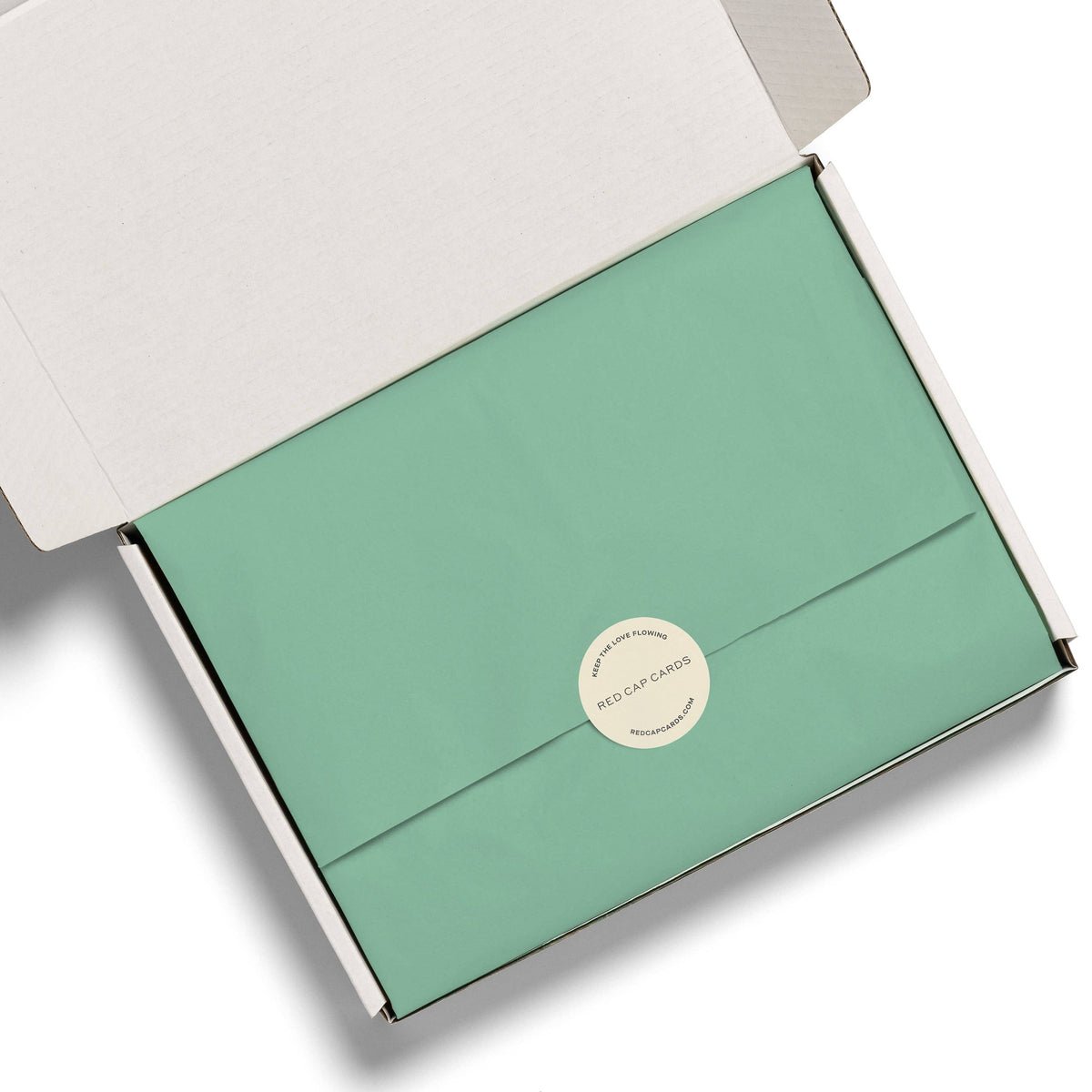 Red Cap Cards - Sage tissue paper: 8 Sheets